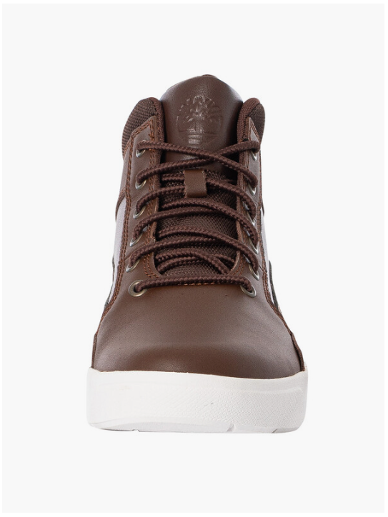 Timberland - Baskets mi-hautes avec laçage - Taille 45.5 & avec semelle confortable - semelle en caoutchouc durable & style décontracté - Pour hommes - Cuir marron moyen