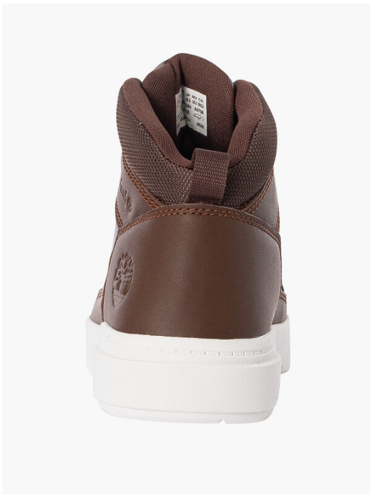 Timberland - Baskets mi-hautes avec laçage - Taille 45.5 & avec semelle confortable - semelle en caoutchouc durable & style décontracté - Pour hommes - Cuir marron moyen