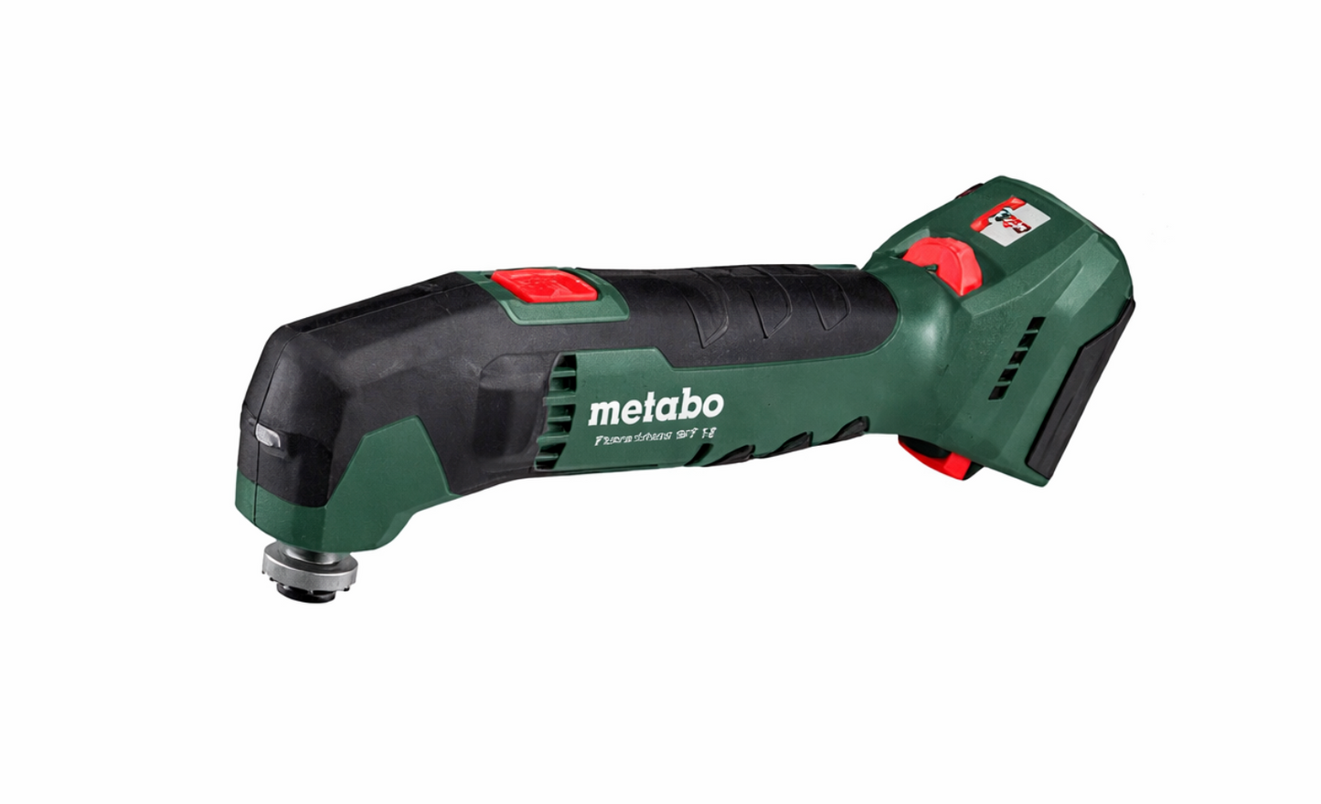 Metabo - Accu-Multitool Body - 12 V & OMT-System - Avec éclairage LED et poignée fine - Pour scier, poncer et gratter - Métal vert et noir