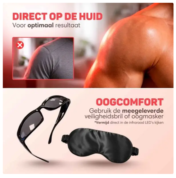 Vulpes Goods® - Lampe infrarouge Elite Red Light Therapy - 150 W - avec longueurs d'onde de 660nm et 850nm, minuterie et télécommande - pour les soins de la peau et la réparation musculaire - aluminium blanc