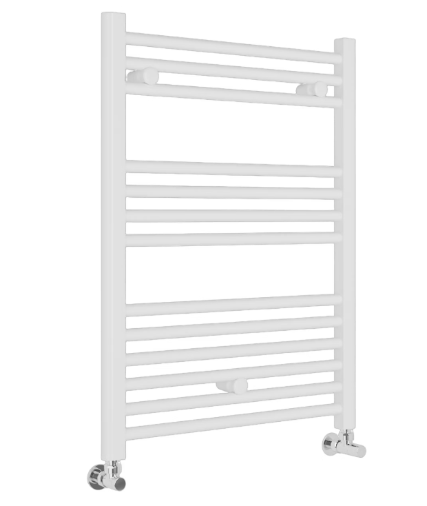 Sanivesk - Radiateur design Lima - 80 x 60 cm - Puissance 386 W, matériel de fixation et fixation murale inclus - Pour les salles de bains et les grands espaces - Acier blanc