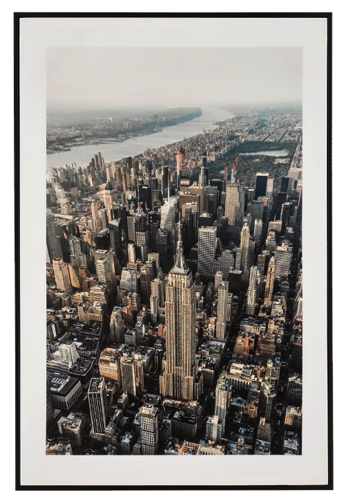 Bizzotto - Voyage Hi.Glossy Framed Canvas - 60 x 4 x 90 cm - Finition brillante, design moderne et impression nette - Pour le salon et le bureau - Toile multicolore et épicéa