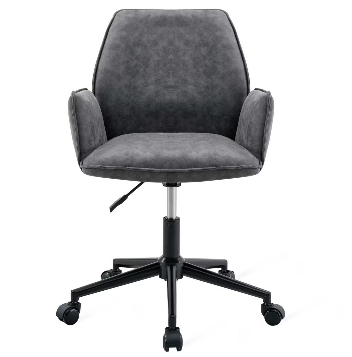 Chaises de bureau Jill Lot de 2 - Microfibre anthracite - 58,5 x 64 x 82,5-91,5 cm - Réglable en hauteur