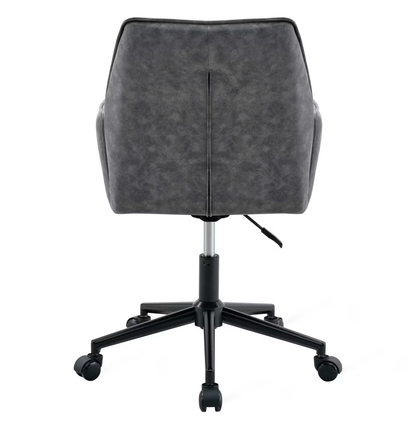 Chaises de bureau Jill Lot de 2 - Microfibre anthracite - 58,5 x 64 x 82,5-91,5 cm - Réglable en hauteur