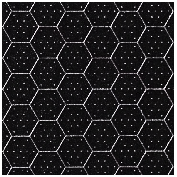 Rosmarino HexaPRO Poêle à crêpes - Structure hexagonale au laser, poignée Stay-Cool et cadre résistant au four - Pour induction et gaz - Acier inoxydable argenté et aluminium - 28 cm