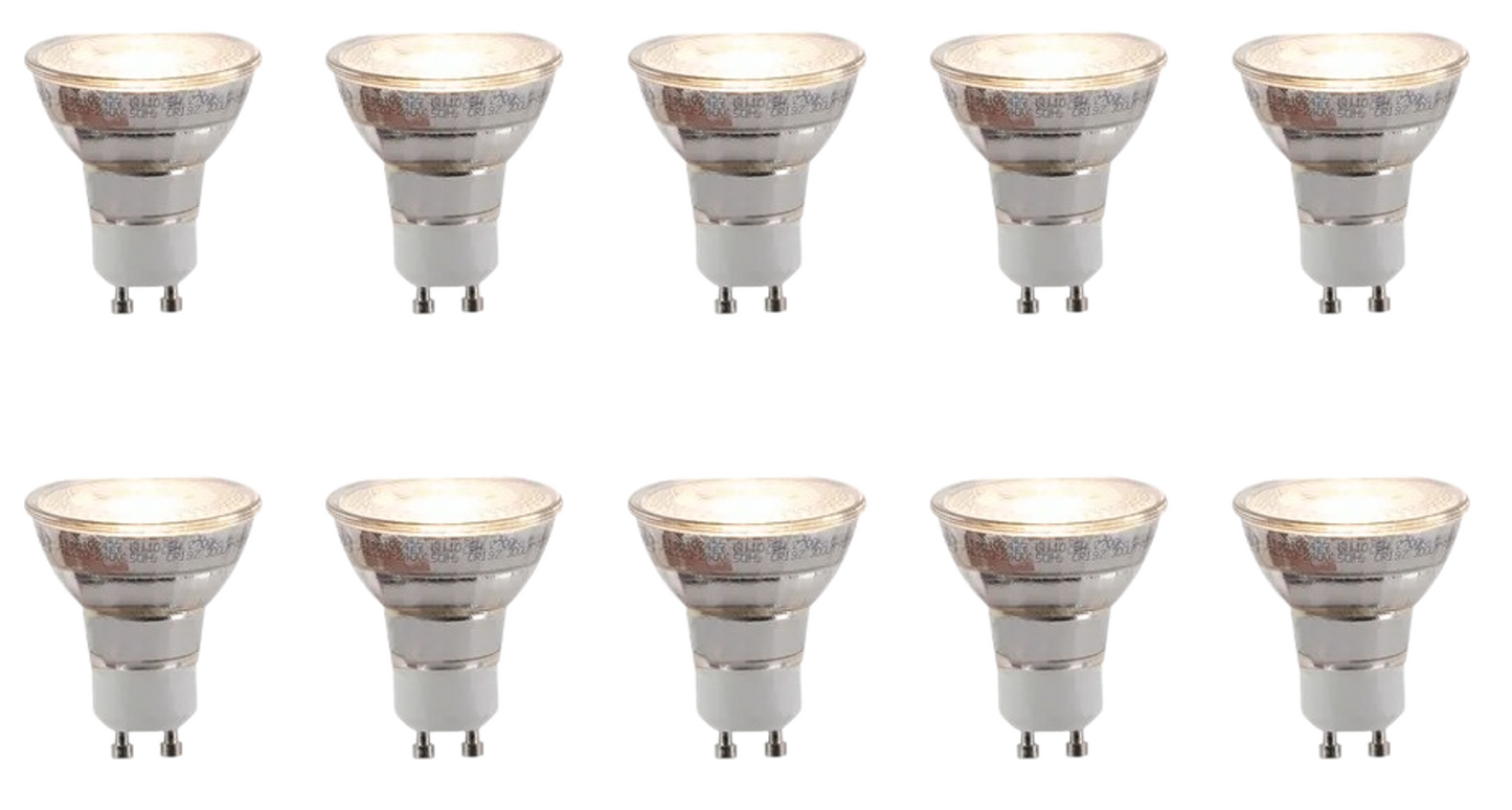 Lot de 10 - Lucide Réflecteur GU10 Spot - Ø 5 cm - 8 W