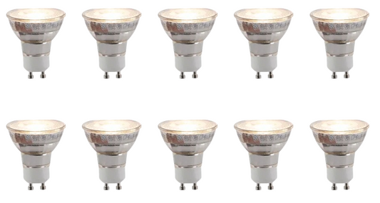 Lot de 10 - Lucide Réflecteur GU10 Spot - Ø 5 cm - 8 W