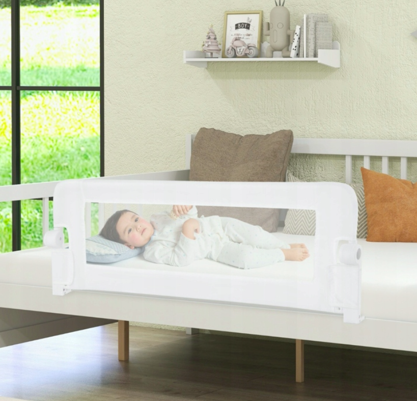 Costway BS10048WH - barrière de lit pliable pour votre enfant