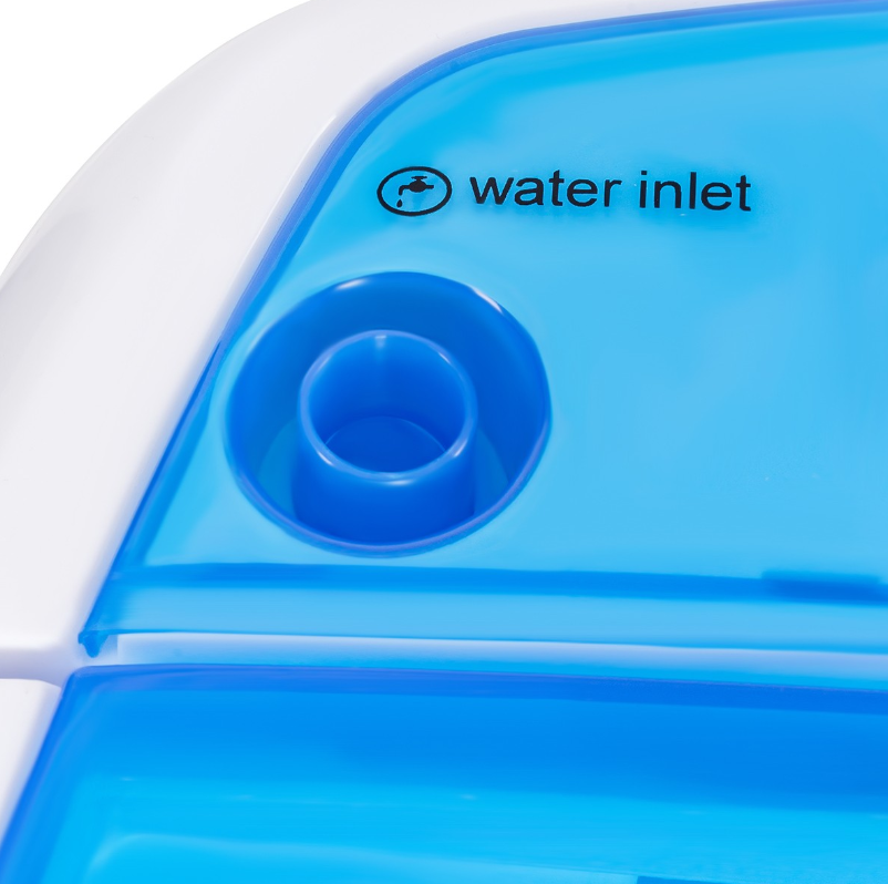 Mini lave-linge / Lave-linge de voyage COAST - Avec fonction centrifugeuse et double bac - 36 x 34 x 51 cm - Bleu
