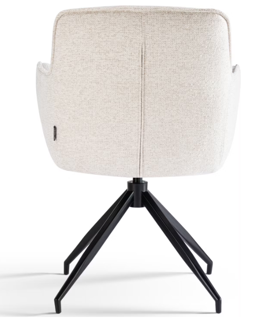 2x Criks Design Chaise de salle à manger pivotante Charly - beige