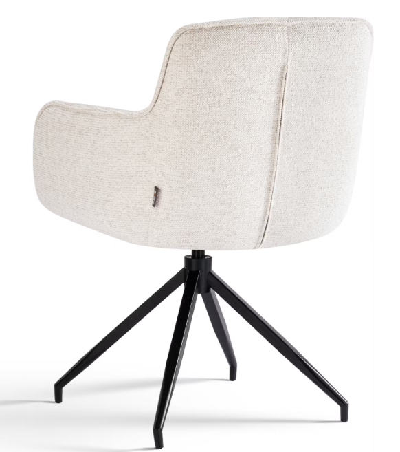 2x Criks Design Chaise de salle à manger pivotante Charly - beige