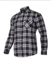 Lahti Pro Flannel Shirt Padded - Navy Blue - 2XL - Vêtements de travail chauds et confortables pour les mois froids