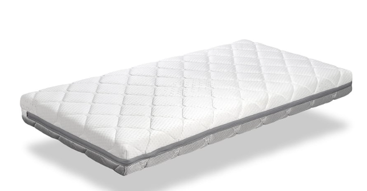Matelas bébé Dormissimo - respirant et lavable - 60 x 120 x 11 cm - déhoussable - blanc