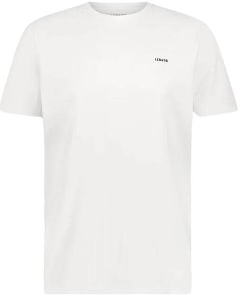 LEBASQ T-Shirt Parker Crew blanc, taille M (longueur dos 72 cm, tour de poitrine 100 cm)
