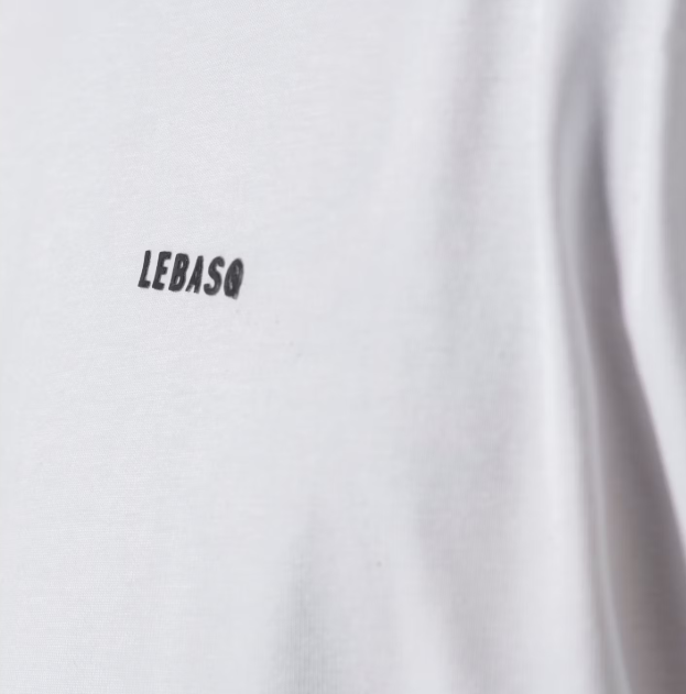 LEBASQ T-Shirt Parker Crew blanc, taille M (longueur dos 72 cm, tour de poitrine 100 cm)