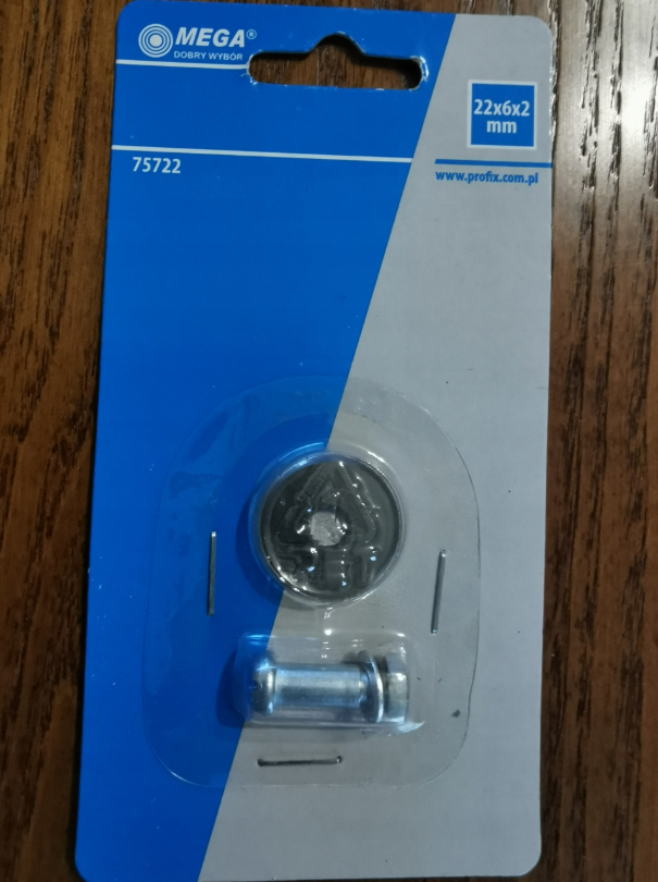 Molette pour tuiles et terre cuite 22x6x2 mm - Acier