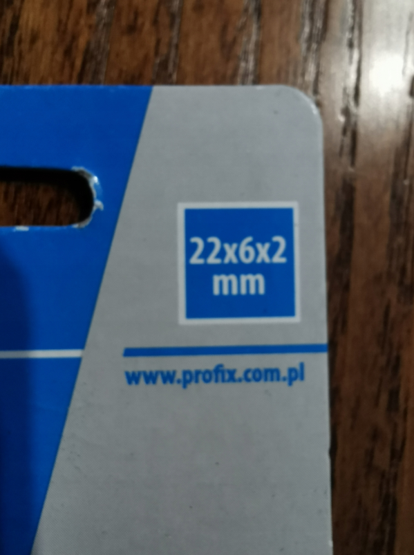 Molette pour tuiles et terre cuite 22x6x2 mm - Acier