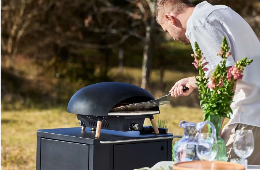 Le Feu Turtle 3.0 Four à pizza d'extérieur - Chauffage au gaz - Noir - Ø 61 cm x H 39 cm