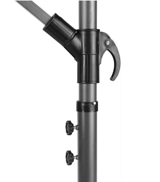 Parasol suspendu de jardin Lifa Ø 300 cm Crème - Housse de protection incluse