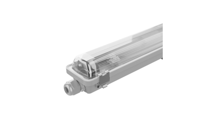 LED - Fluorescent - 120cm - IP65 - Clips en acier inoxydable