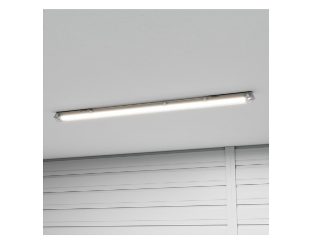 LED - Fluorescent - 120cm - IP65 - Clips en acier inoxydable