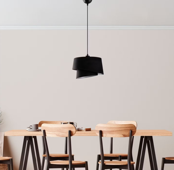 Opviq Stage lampe suspendue Ø 32 cm | Noir | Hauteur réglable