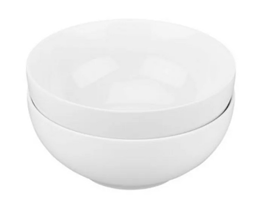 Rosenthal Set de 2 assiettes à céréales, Porcelaine, 14 cm, Blanc