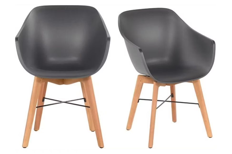 Hartman - Chaise Iris - 2x - Anthracite