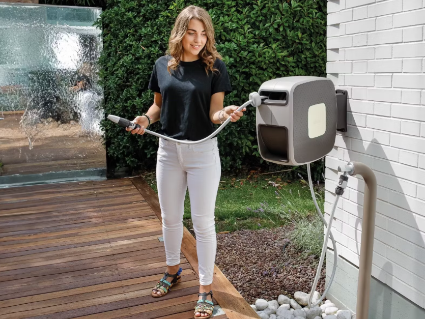 GF Rewall Style Wall Hose Box 35m x 1.5m - Gris - Automatiquement rétractable