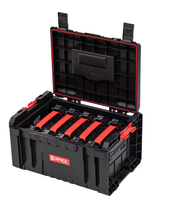 Qbrick Z257776PG001 Boîte à outils PRO 2.0 avec 5x PRO Organiser Multi - Noir, 450 x 334 x 240 mm