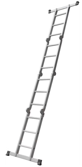 Batavia Aluminium Multifunction Ladder 4x3 échelons - Hauteur 165 cm | Hauteur de travail 339 cm - Compact 90x33.5x25 cm