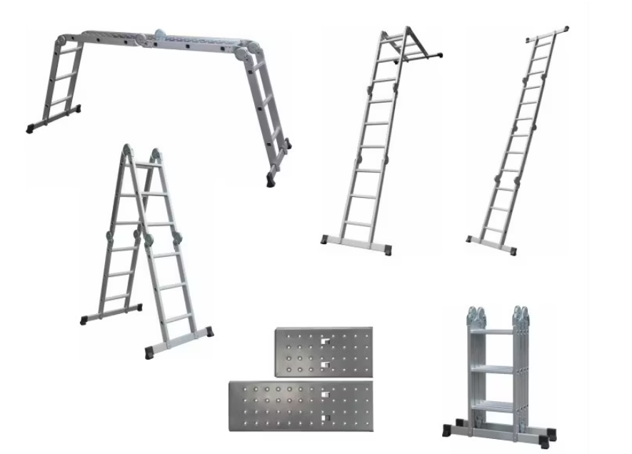 Batavia Aluminium Multifunction Ladder 4x3 échelons - Hauteur 165 cm | Hauteur de travail 339 cm - Compact 90x33.5x25 cm