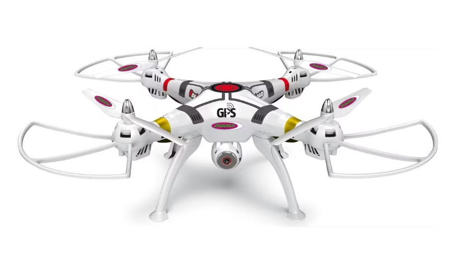 Jamara Payload GPS VR Drone | Caméra HD 720p | 62x62x18.8 cm | Blanc
