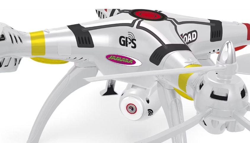 Jamara Payload GPS VR Drone | Caméra HD 720p | 62x62x18.8 cm | Blanc