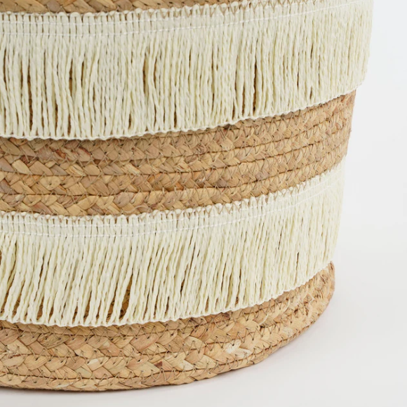 Mica Decorations Paniers de rangement Lot de 2 - Jacinthe d'eau - Marron - H30/27 x Ø32/28 cm