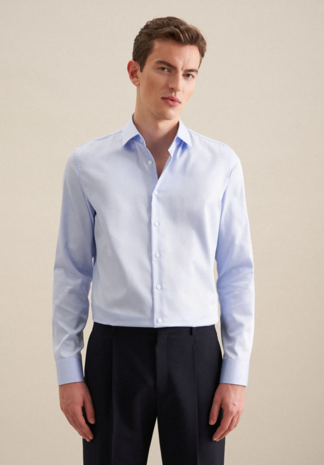 Seidensticker - Chemise de travail - Bleu clair