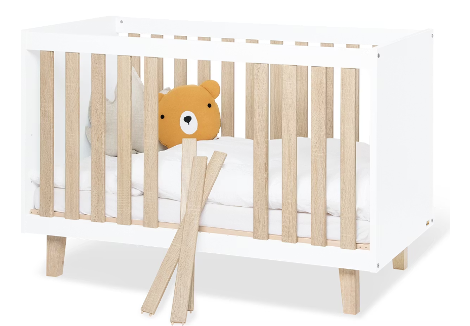 Lit d'enfant Pinolino Lumi Small Natural Oak | 120 x 60 cm