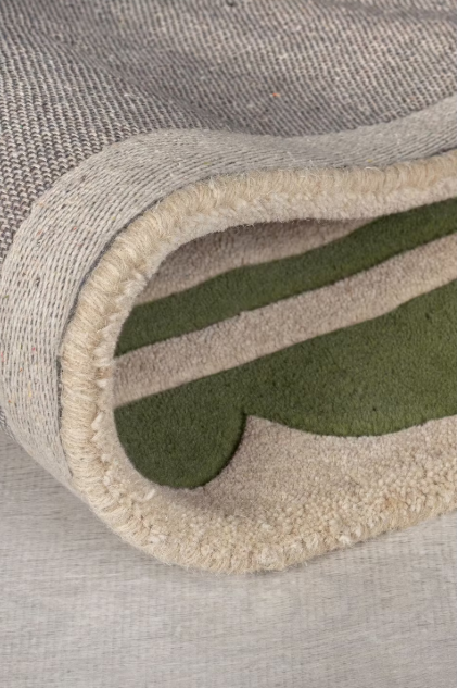 Flair Rugs Tapis en laine vert Lois - 160 x 230 cm