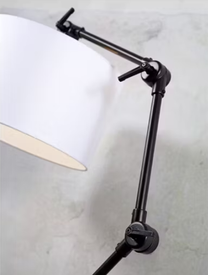 It's About Romi Lampadaire Amsterdam - Textile noir - 190 x 47 x 70 cm