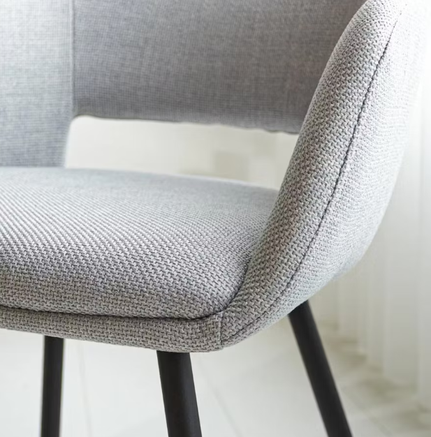Vince Design Boden Chaise de salle à manger 55x55x78 cm - Gris clair