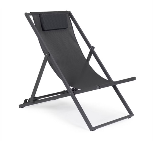 Bizzotto Lounger Taylor 65 x 200 x 102 - 42.5 cm | Gris foncé