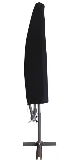 909 Outdoor - Parasol suspendu - Ø 300 cm - Avec base en croix - Anthracite - Parasol flottant - Résistant aux UV et hydrofuge - Réglable