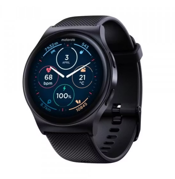 Motorola Moto Watch 120 Smartwatch 1.43" AMOLED - Noir
