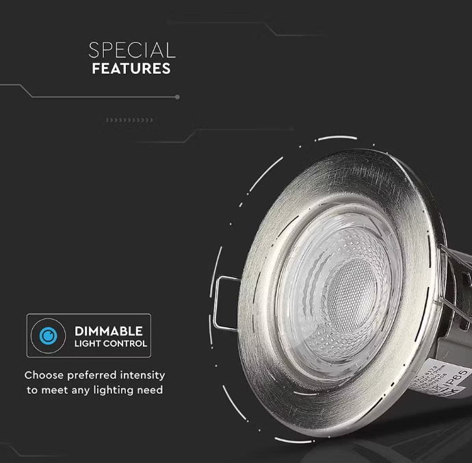 V-Tac VT-885 Spot encastré rond 81,5 x 57 mm | Samsung LED | 5 W | 3000/4000 K | IP65