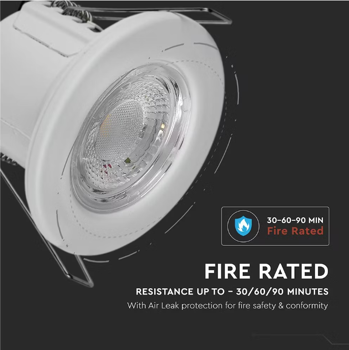 V-Tac VT-885 Spot encastré rond blanc 81,5 x 57 mm | Samsung LED | 5 W | 3000/4000 K | IP65