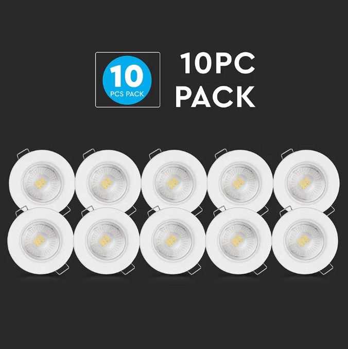 V-Tac VT-885 Spot encastré rond blanc 81,5 x 57 mm | Samsung LED | 5 W | 3000/4000 K | IP65