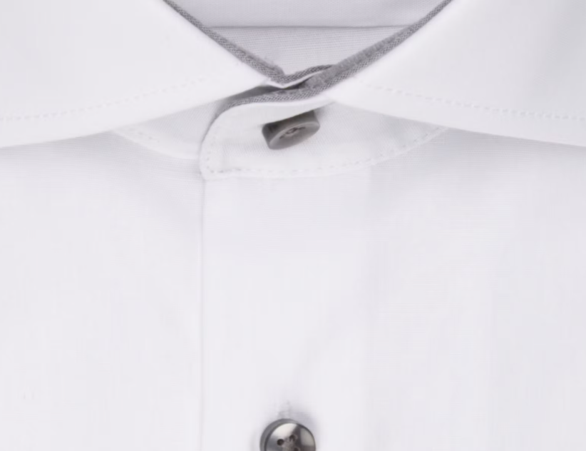 Seidensticker Spread Kent Business Shirt Men - Taille 38 - Couleur White-665 - Regular or Slim Fit - 100% Cotton - Non-Iron - Longueur de manche normale