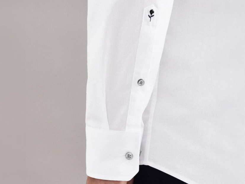 Seidensticker Spread Kent Business Shirt Men - Taille 38 - Couleur White-665 - Regular or Slim Fit - 100% Cotton - Non-Iron - Longueur de manche normale