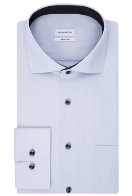 Chemise Kent Business coupe classique - Seidensticker - Taille 41 - 100% coton - Bleu clair
