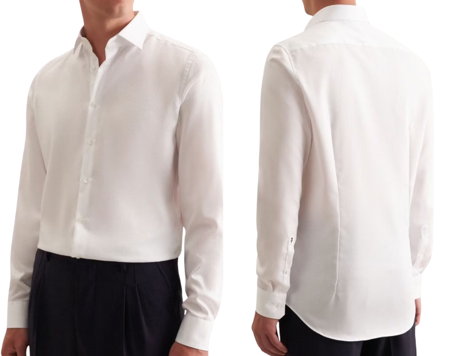 Seidensticker New Kent Business Shirt | Size 42 White | Regular Fit | Normal or Extra Long Sleeves | 100% Cotton
